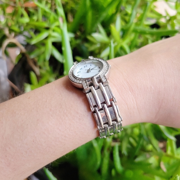 Classic Silver Rhinestone Watch - Picture 5 of 10